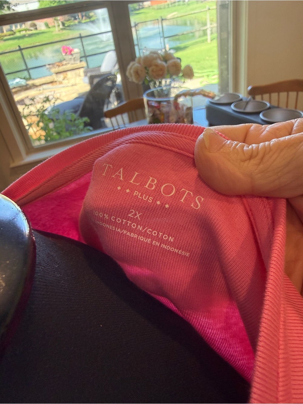 Talbots Classic Pink Women's Long Sleeve Top - Picture 2 of 3